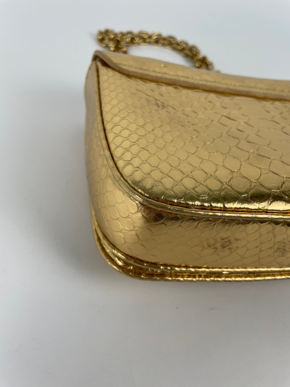 Сумка Celine C bag small in Python Gold