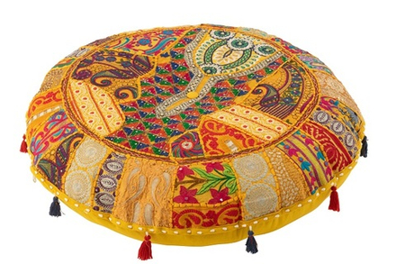 Пуф-подушка "Дели" 80x80x20см Хлопок,бисер