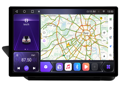 Магнитола Lexus ES250 2012-2015 (взамен монохром экрана) - Carmedia LUX-ES12A/KP-13-464-S10 монитор 13" 2K QLED на Android 12, ТОП процессор, CarPlay, 4G SIM-слот, джойстик в комплекте, 4/64ГБ