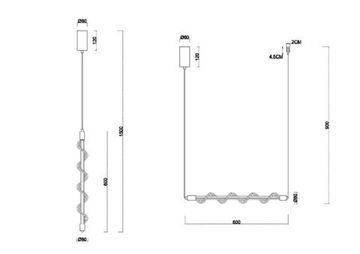 Подвесной светильник LED 8W 4000K 1925/06 SP-8 латунь/чёрный Passato Divinare
