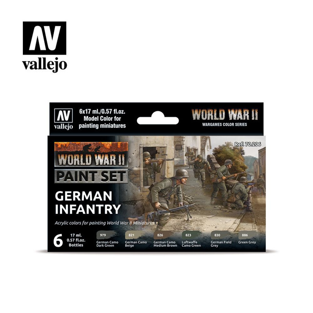 Model Color Set: WWII German Infantry (6)