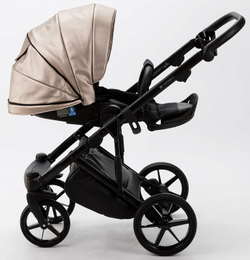 Детская коляска Adamex Lumi Air Deluxe 2 в 1 L-SM06 (БЕЖЕВАЯ ПЕРЛ. КОЖА)