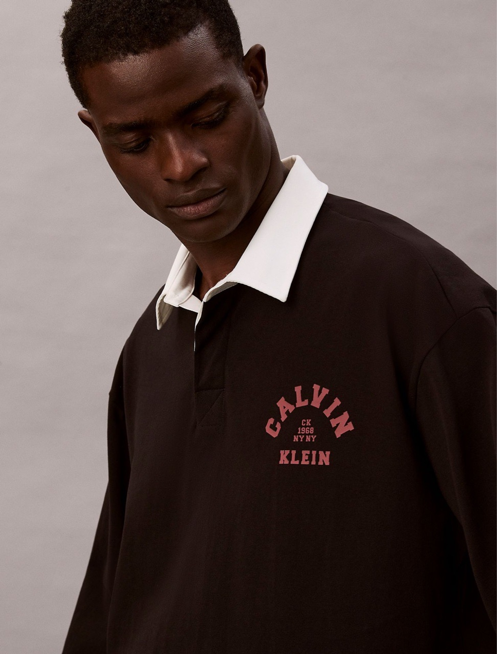 Поло Calvin Klein Varsity Logo Graphic Black