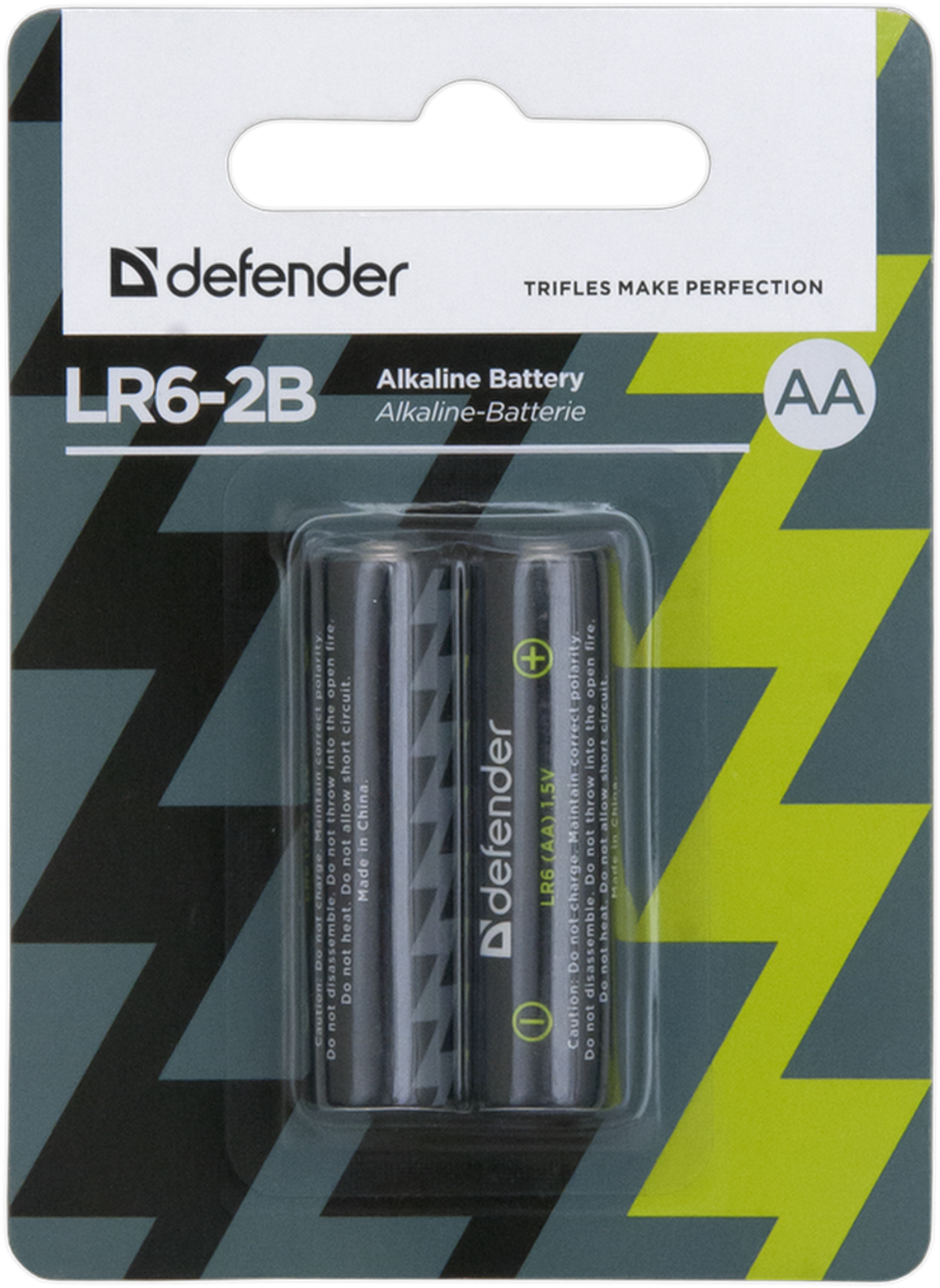 Батарейка алкалиновая Defender LR03-2B ААA (цена за 2 штуки)