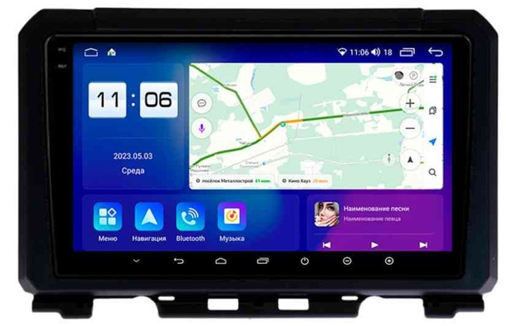 Магнитола для Suzuki Jimny 2019+ - Parafar PF126RN2K на Android 13, QLED+2K, ТОП процессор, 4Гб+32Гб, CarPlay, 4G SIM-слот