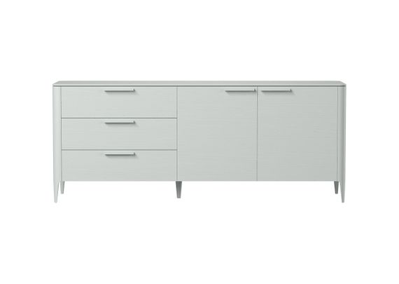 Тумба Type oak 3 ящика 2 двери L (светло-серый)