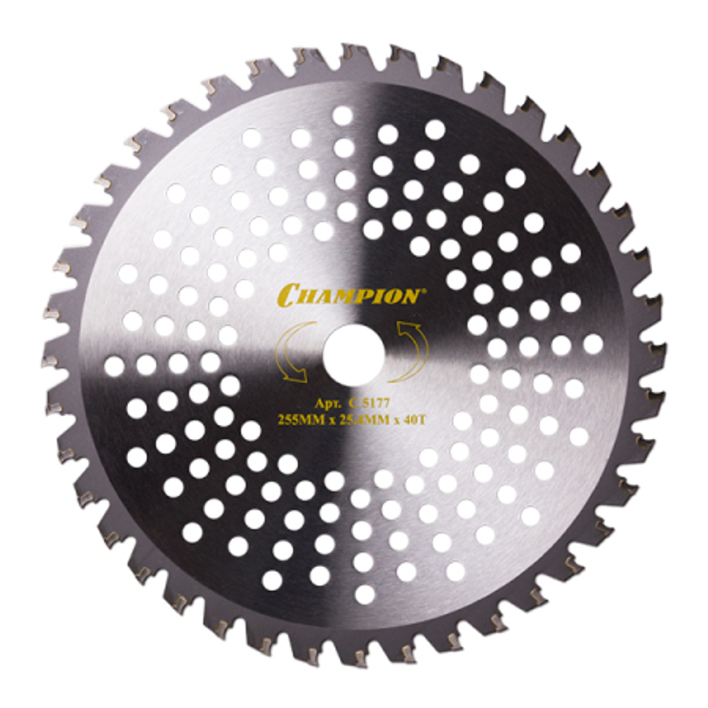 Нож CHAMPION 40 зубчатый d=255*25.4mm  твердосплавные зубцы   C5177