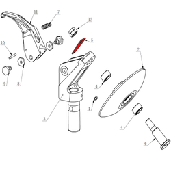 Соединительная пластина пружины монтажного крюка V-26, V-57