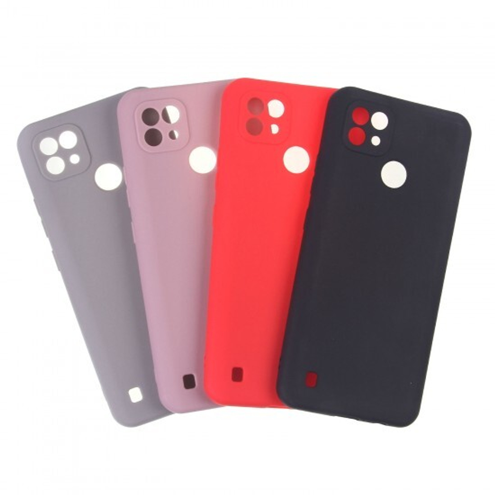 Чехол для Realme C21, ТПУ, 011010 Серый