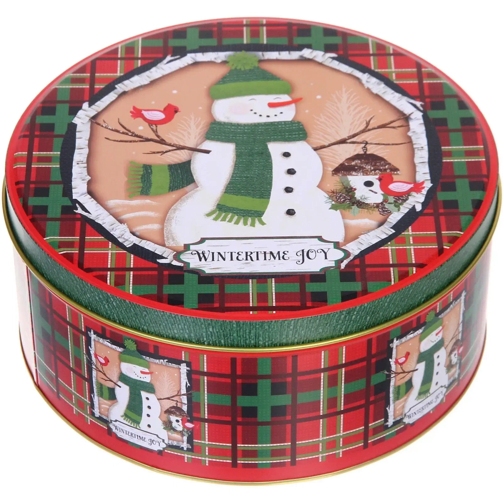 Банка жестяная «Новогодняя ёлочка» 2200мл 19,6*8см