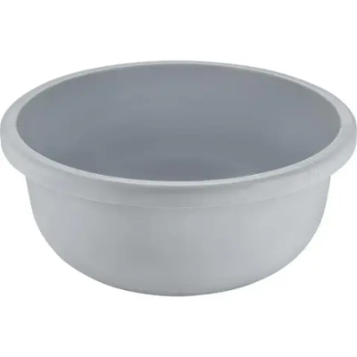 Таз круглый 6,5л серый шторм