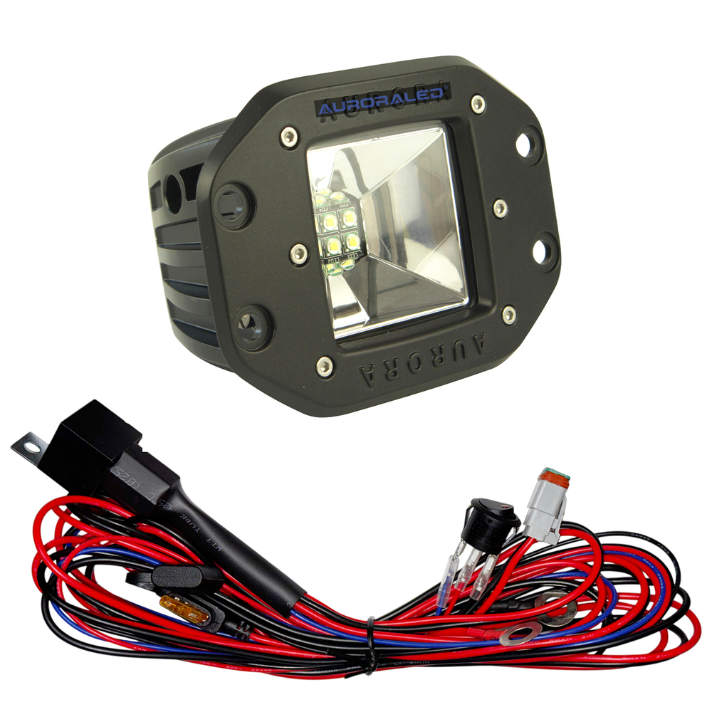 Фара Aurora 2" панорамного белого света врезная ALO-E-2-E12T