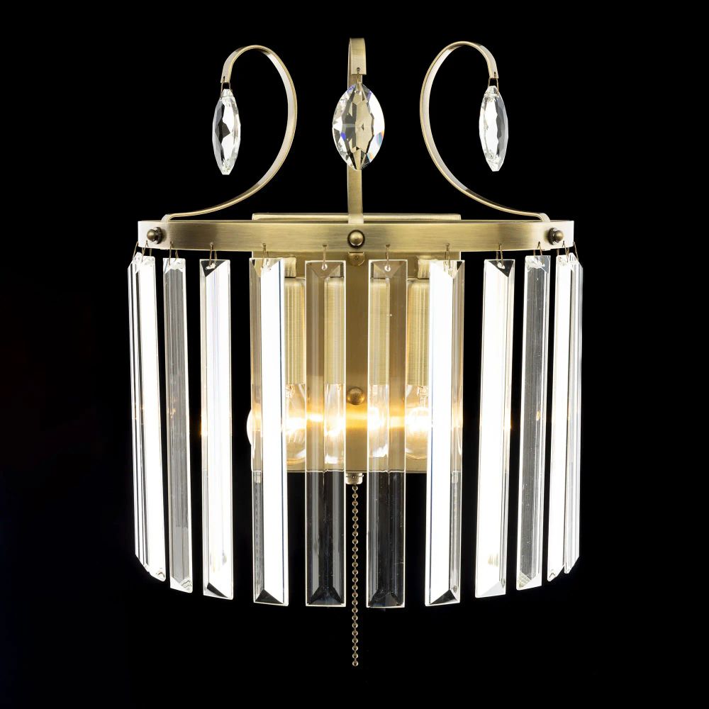 Citilux Инга CL335323 Бра хрустальное с выключателем Бронза