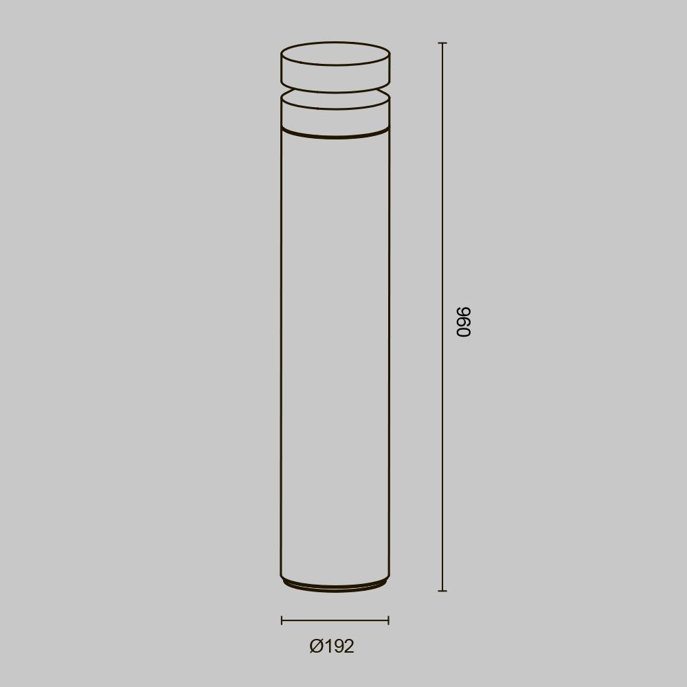 Уличный ландшафтный светодиодный светильник Maytoni Betone O469FL-L20CM3K1