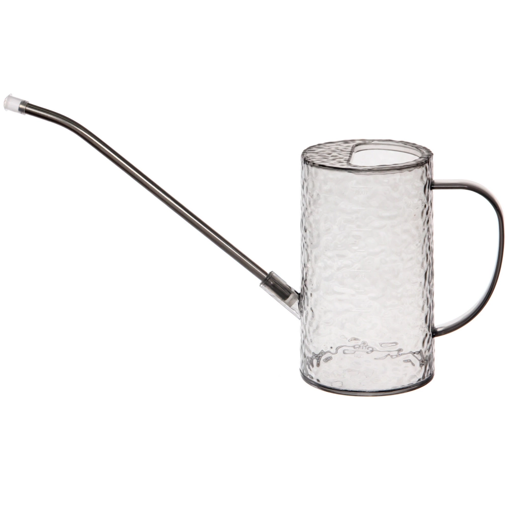 Лейка для растений 1л «Роса» с прикорневым поливом, серая ДоброСад