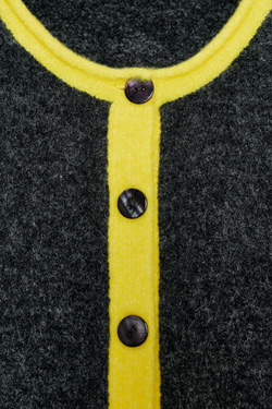 ZARА КАРДИГАН КОЛОР-БЛОК, РАЗНОЦВЕТНЫЙ