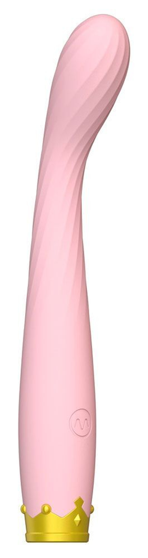 Розовый вибратор для точки G - 17,8 см.