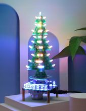 Набор для самостоятельной сборки и пайки (конструктор) Вращающаяся новогодняя / рождественская елка