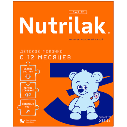 Смесь молочная Nutrilak 3 с 12 месяцев 300г