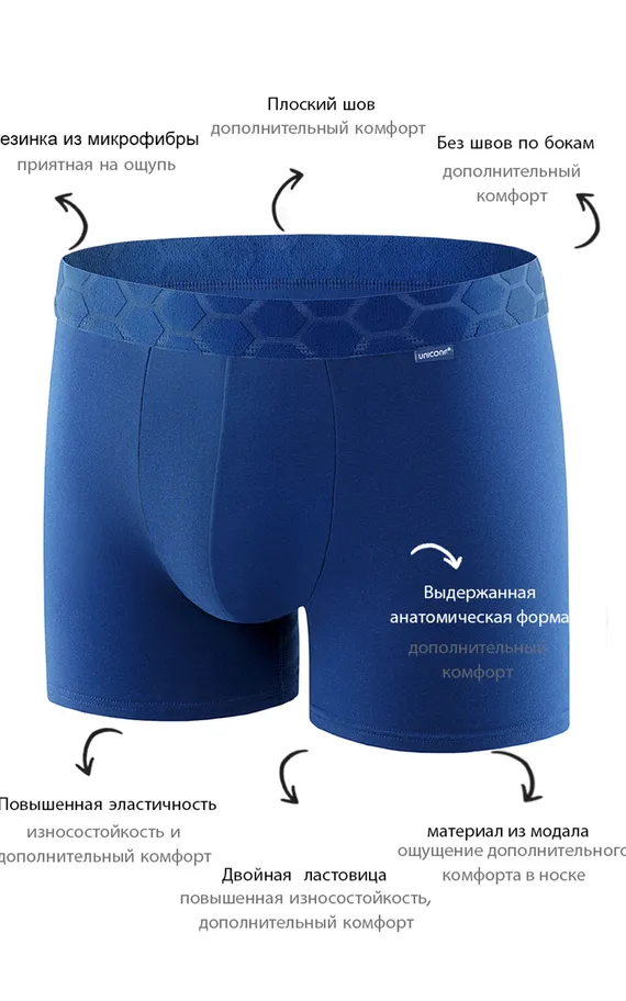 Мужские трусы BBM62 Темно-Синий