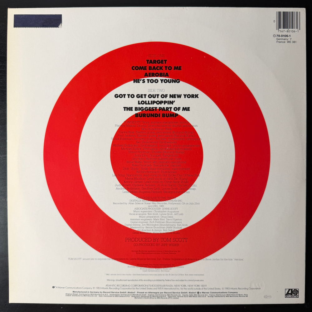 Tom Scott ‎– Target (Германия 1983г.)