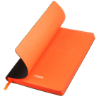 Ежедневник Latte NEW недатированный, черный/оранжевый (без упаковки, без стикера)