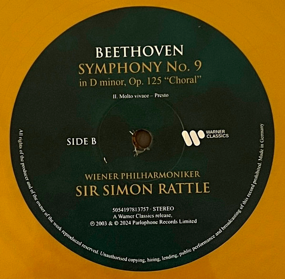 Sir Simon Rattle, Wiener Philharmoniker/ Beethoven: Symphony 9 (Coloured Vinyl)(2LP)