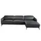 Диван угловой Angel Cerda 5359-R, черная кожа