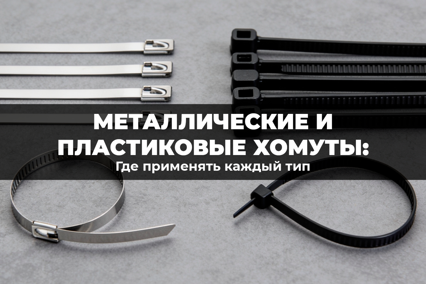 Металлические и пластиковые хомуты: где применять каждый тип
