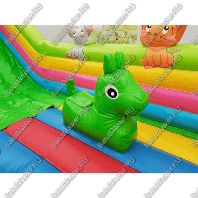 Коммерческий надувной батут "Дружная компания 2", 8*6*4 м