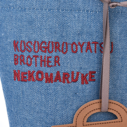 Сумка тоут NEKOMARUKE "BUTTER KEKS", джинсовый синий, 23-6515-3, KUSUGURU