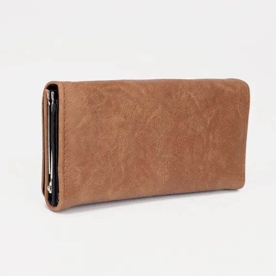 Кошелёк на магните, цвет коричневый
