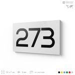 Номер на дверь 273, табличка на дверь для офиса, квартиры, кабинета, аудитории, склада, белая 120х70 мм, Айдентика Технолоджи