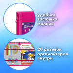 Папка на молнии BRAUBERG А4 с ручкой с органайзером 1 отделение "Cute fox" (2 штуки в упаковке)
