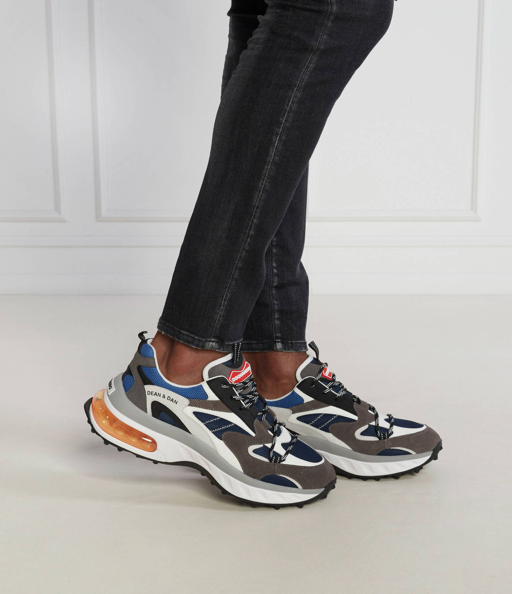 Кожаные кроссовки lace-up low top Dsquared2 - белый(SNM0307 35503298)