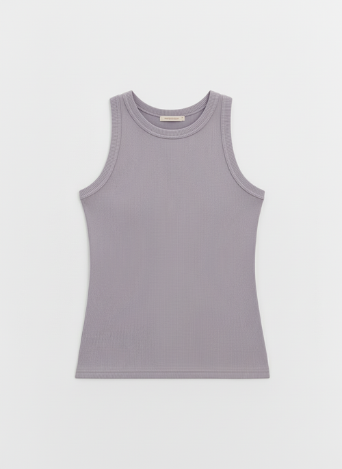 Базовый топ из эластичного хлопка