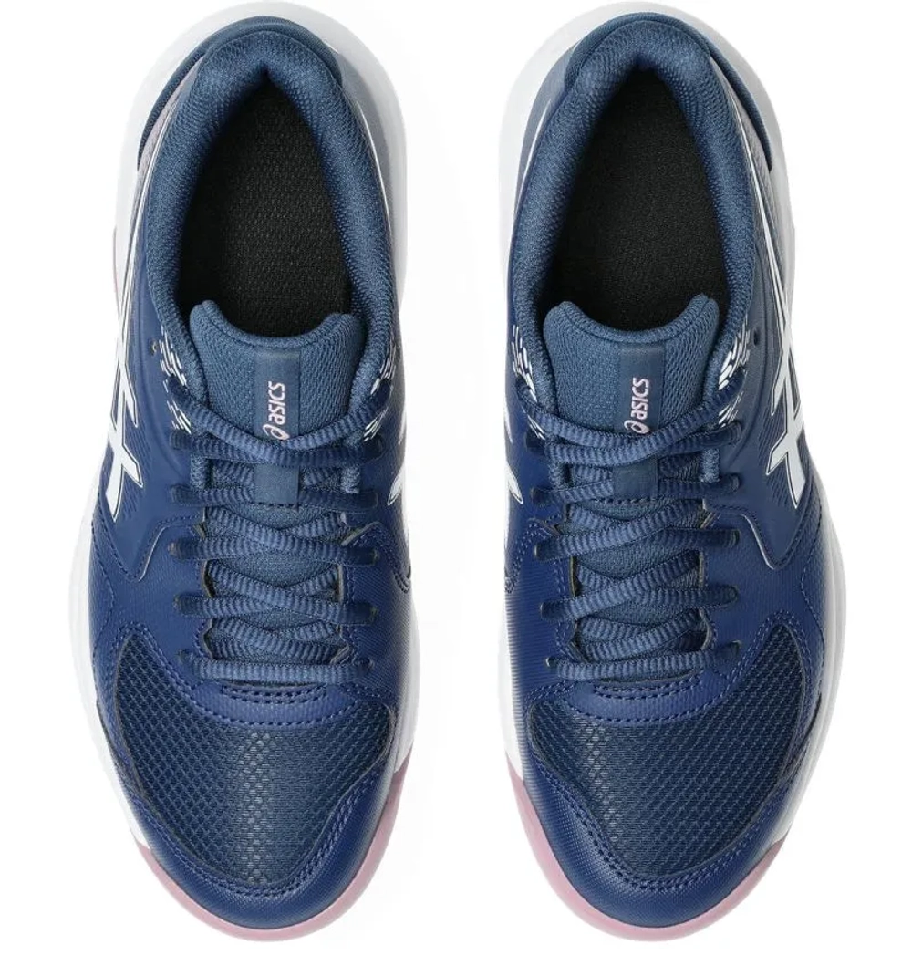 Женские теннисные кроссовки Asics Gel-Dedicate 9 Indoor - independence blue/white