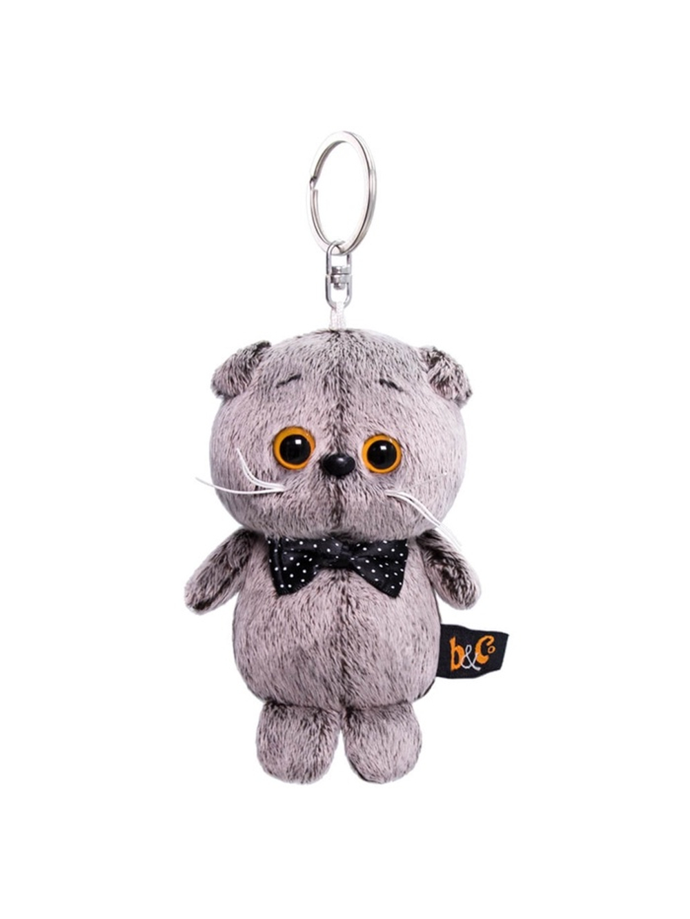 Басик в желтой жилетке с серым капюшоном Ks25-058