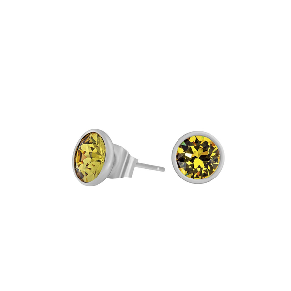 Серьги-пусеты Fiore Luna Light Topaz SWE297 LT S