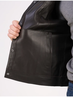 Кожаная куртка демисезонная замшевая джинсовка