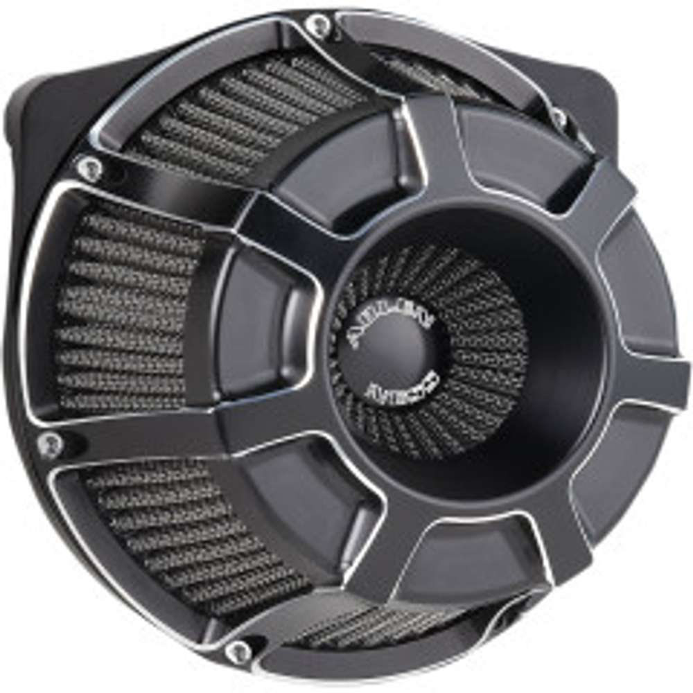 Inverted Series Air Cleaner Kit - Beveled - Black