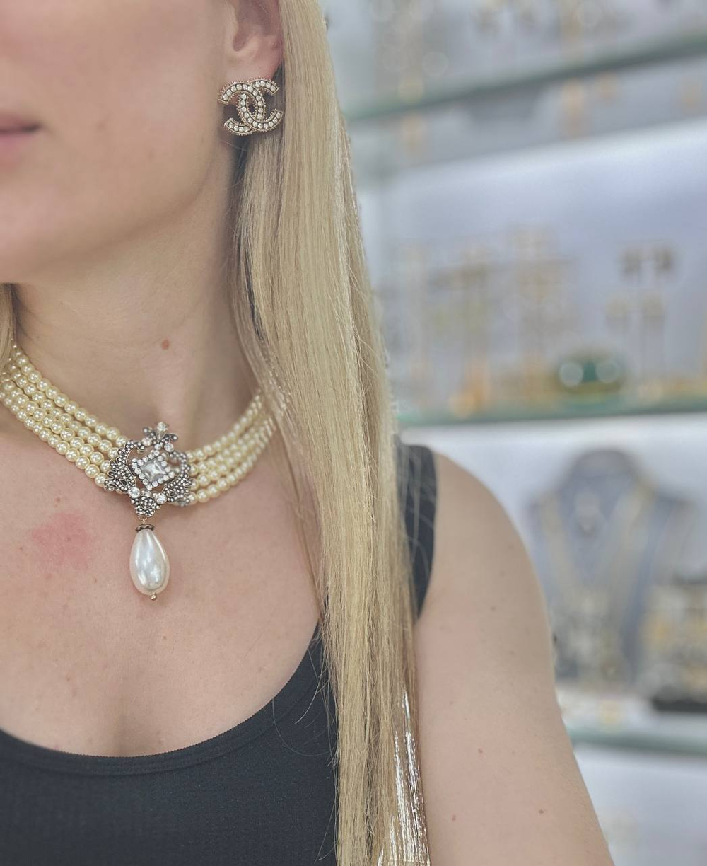 Серьги CHANEL