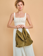 Замшевая сумка Bamboo DBR 30990 белый мох