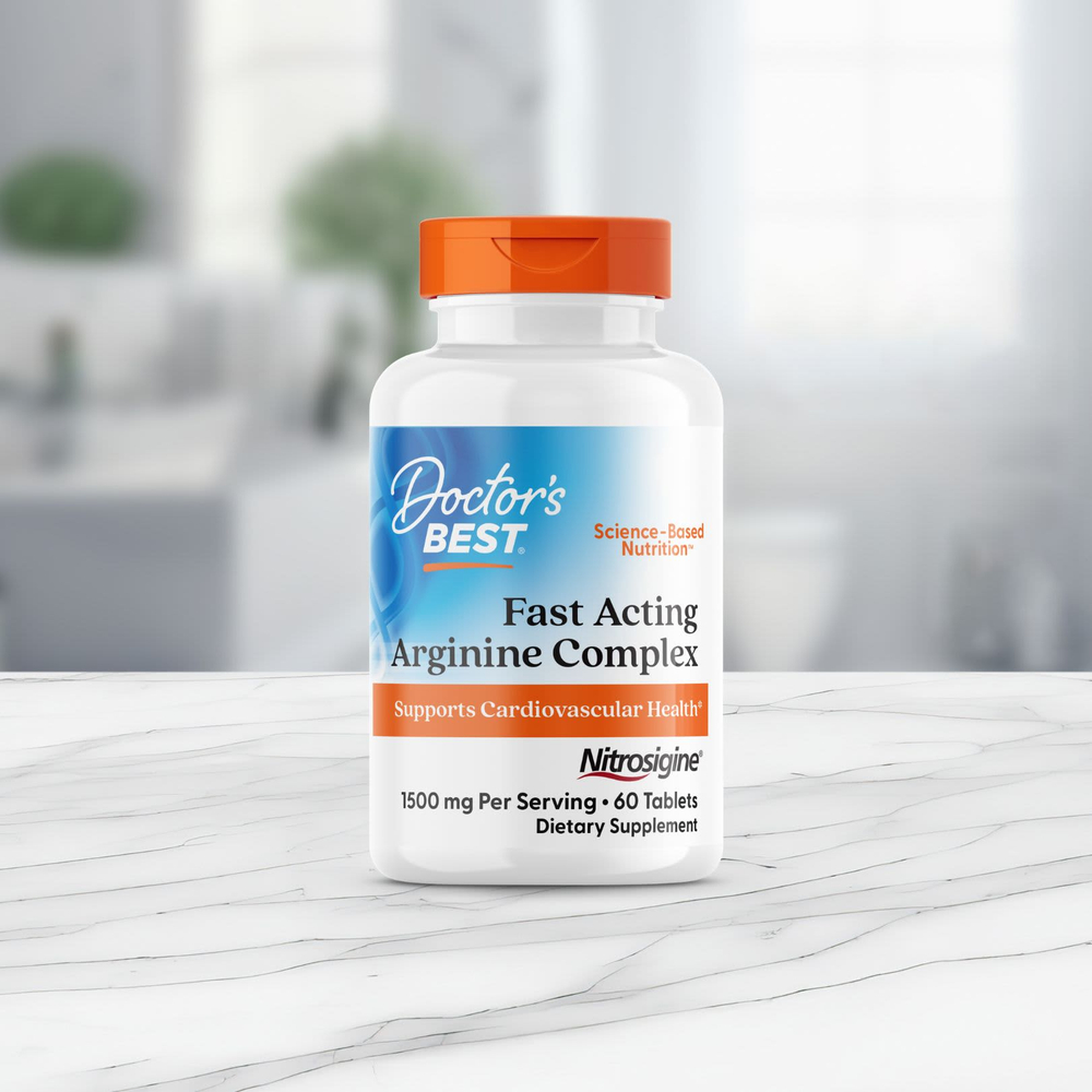 Doctor's Best, комплекс с аргинином быстрого действия, 60 таблеток