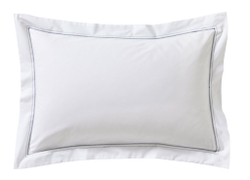 Постельное белье двуспальное евро Blanc des Vosges Histoire marine белое/синее