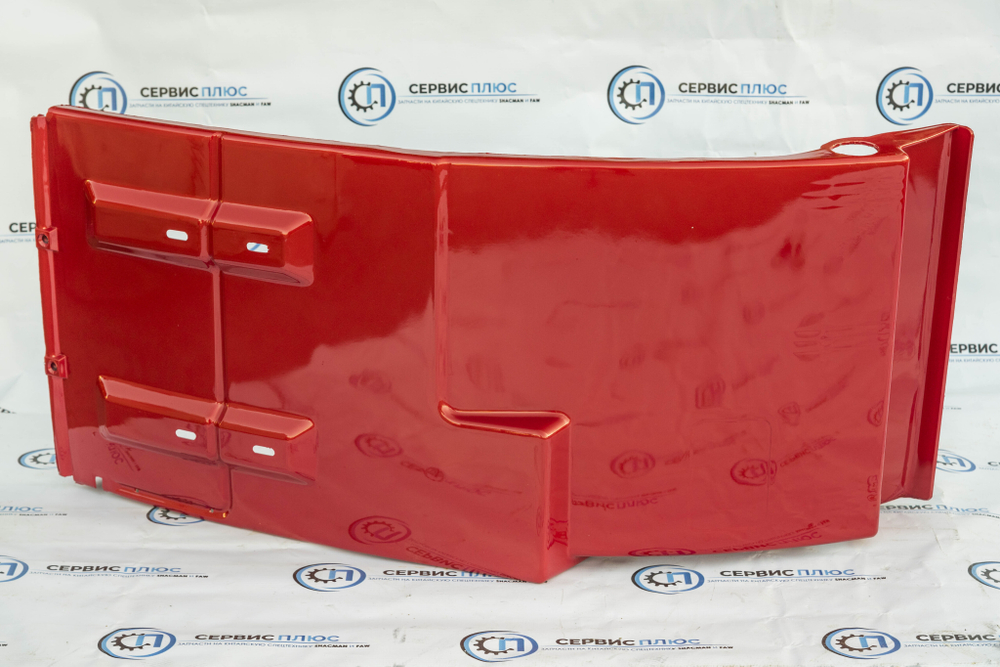 Брызговик кабины задний правый SHACMAN X3000 красного цвета