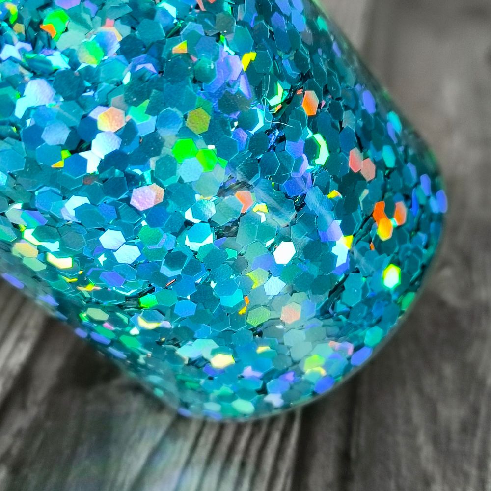 Блестки Глиттеры 2,5 мм. - Голубой голографик универсальные для творчества, рукоделия, для смолы, дизайна ногтей, декор...