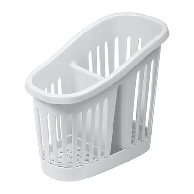 Сушилка для столовых приборов 2-х секционная Белый Ротанг 0,144,09х0,168м
