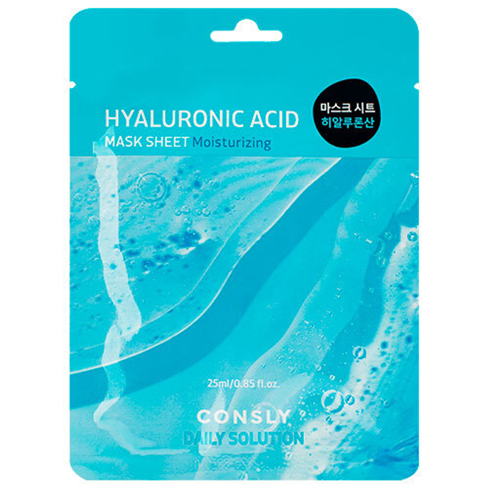 Consly Ткан.маска для лица с гиалур.кисл 25мл