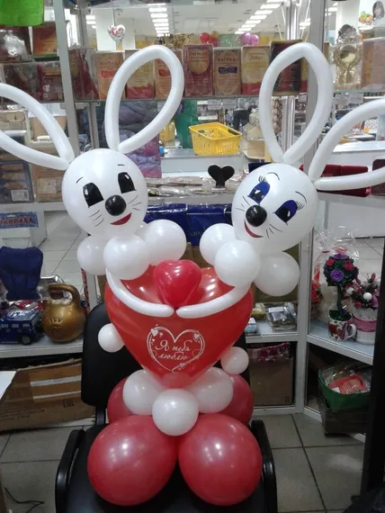 Сердце с зайками